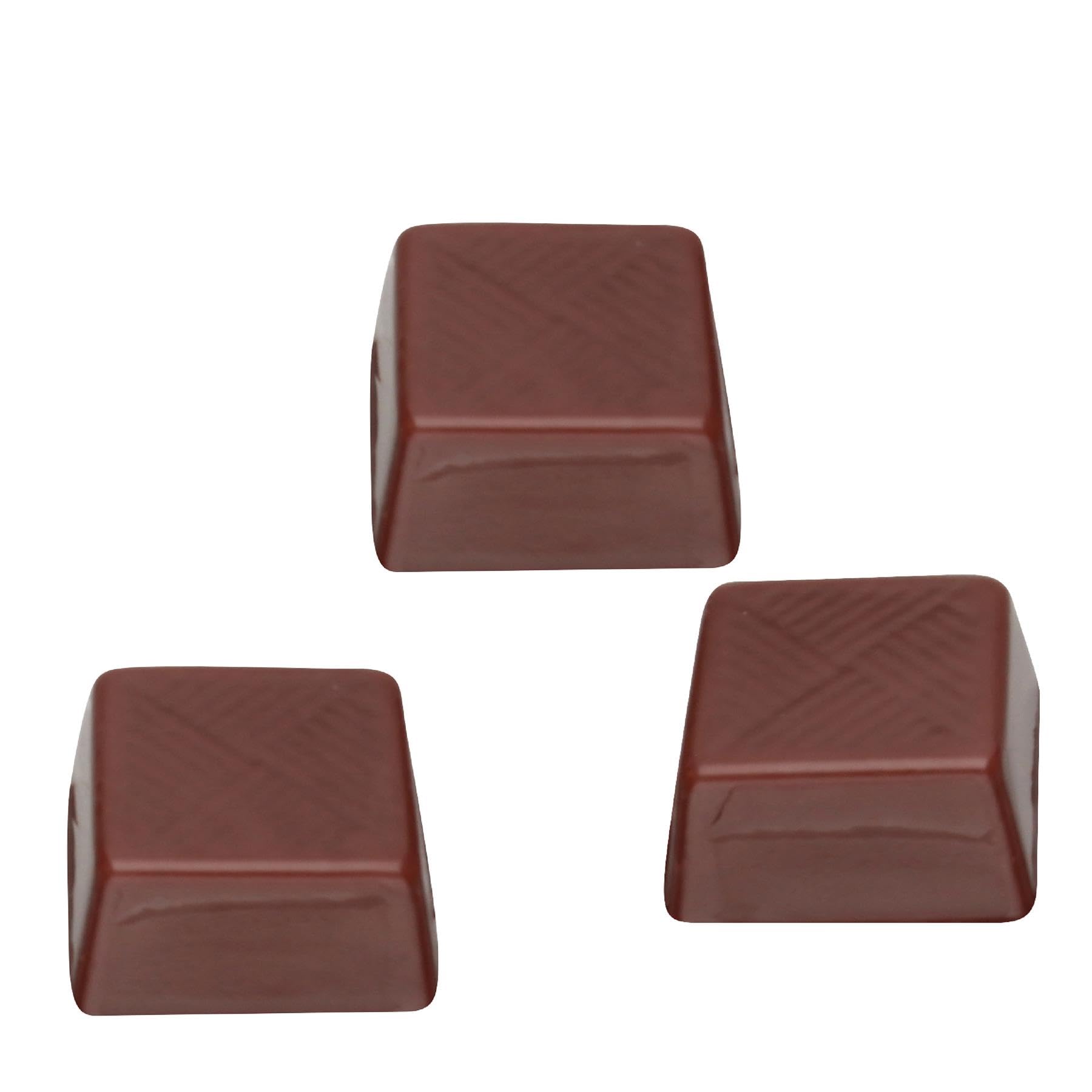 Cybrtrayd AO071 Traditional Square Chocolate Candy Mold with Exclusive Cybrtrayd Copyrighted Chocolate Molding Instructions by CybrTrayd