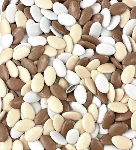 chocodic - Dragées chocolat variation chocolat taupe ivoire 1kg - pas cher - environ 320 dragées - Fabrication artisanale en France