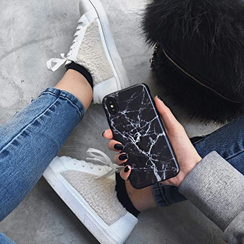Felony Case Iphone X/Xs Case, Black Polished Marble - 360° Shock-Absorbing Sleek Stylish Protective Black Marble Case For Iphone X/Xs (Black Polished Marble) #TOP3