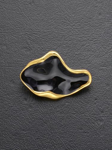 Yfshc Luxusknöpfe Schwarz Gold 3 Stück