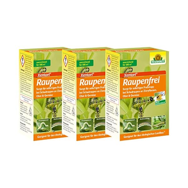 Raupenfrei Xentari gegen Buchsbaumzünsler und Anderen Raupen 3 x 25 g