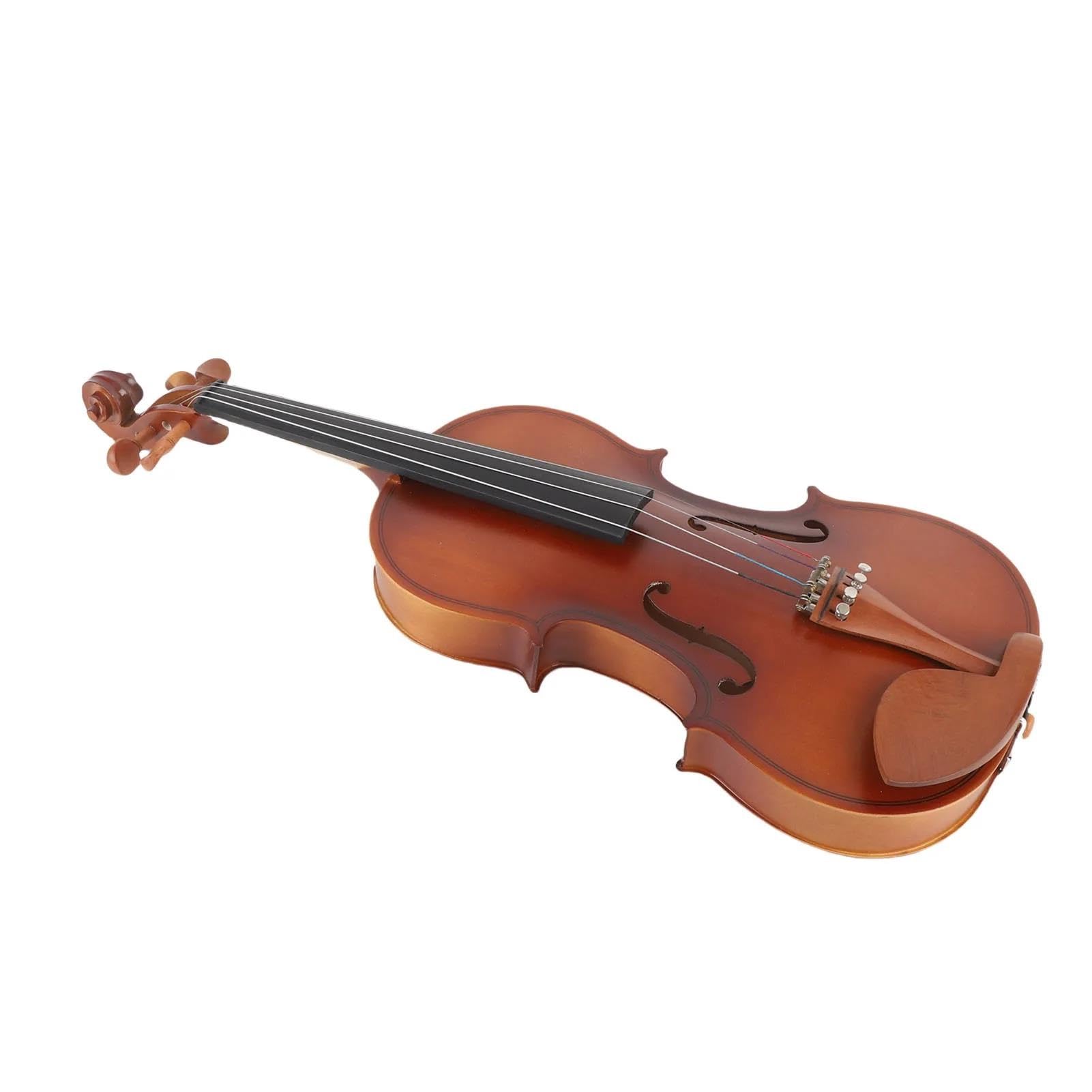 Violino Strumenti Musicali Violino 4/4 Opaco Acustico In Legno Massello Professionale Con Custodia Rigida Archetto Per Principianti E Adulti