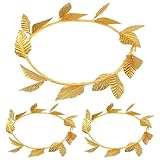 NAUZE Gold Leaf Headbands Roman Goddess Headband Greek Crown Headpiece Laurel Wreath Crown Toga Costume Accessories (3)