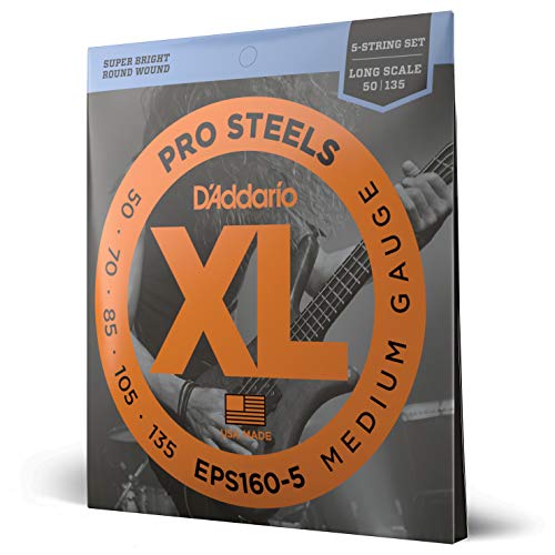 Cuerdas D´Addario para guitarra baja, XL Pro Steels escala