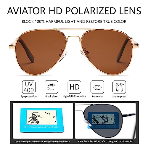 Kids Polarized Aviator Sunglasses for Girls Boys Classic Juniors Metal Frame Mirrored Aviator Sunglasses, 52mm3