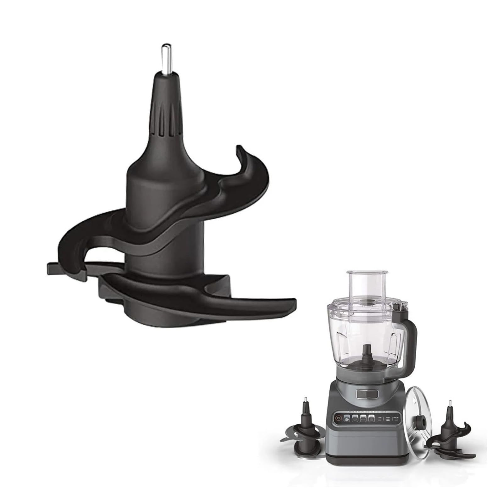 Lame de rechange for pétrir la pâte, compatible avec le bol de robot culinaire Ninja BN601/BL770Mega/BN801 de 1,9 L (64 oz).