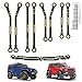 Hobbypark Brass High Clearance Links Set & Full Clearance Steering Link Steering Rod Tie for TRX4M Upgrades Parts, Replacement of 9742R Suspension Link
