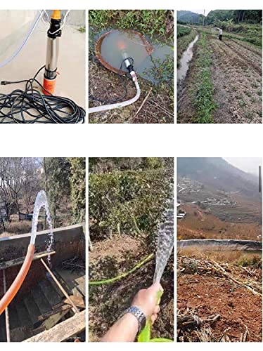 Image of FLOJOY Asian Pumps & Machineries Dc 24V 250W Solar Submersible Water Pump For Openwell & Borewell High Flow 3000-4000 L /Hr, 6 Impeller Pump Outlet 50Mm (3 Nozzle 1, 1.5 & 2 Inch) 90-100 Feet