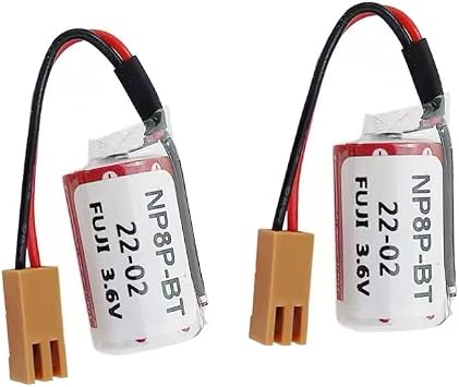 2Pcs ER3 Replacement Battery for Fuji NP8P-BT PLC Battery for ER3 3.6V 1100mAh