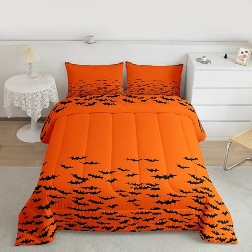 Erosebridal ensemble courtepointe chauve-souris Halloween Twin