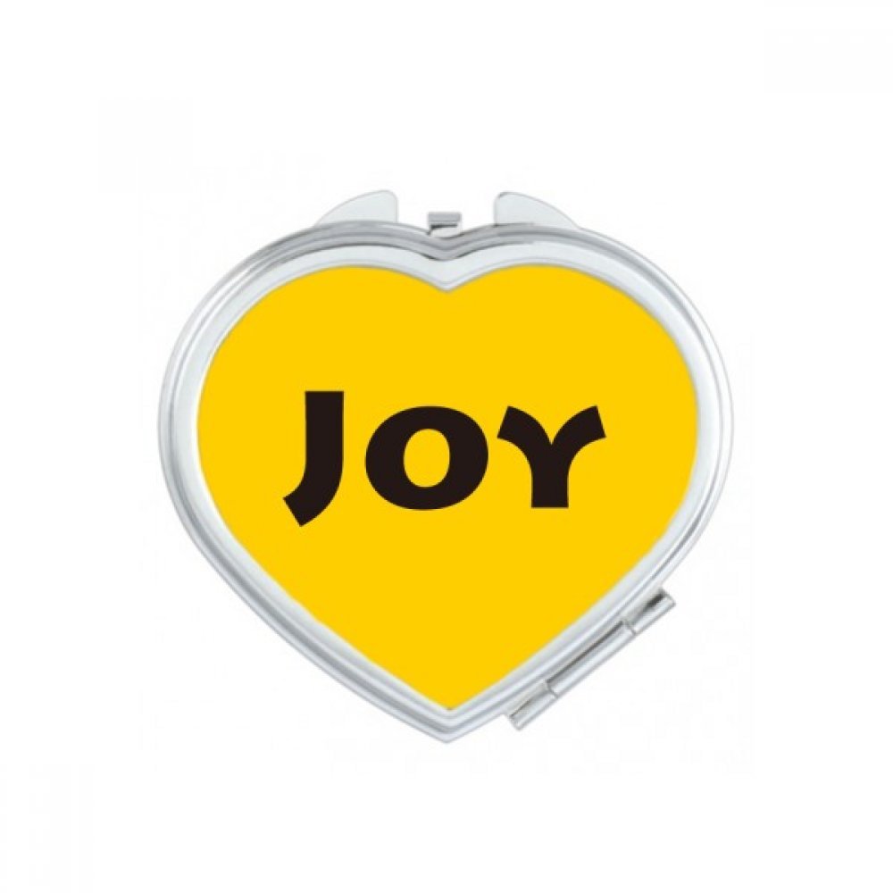 Miroir de poche citation inspirée imprimée et maquillage compact format voyage