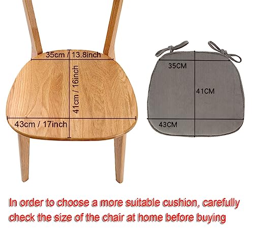 Cojines para sillas de comedor cómodos con fundas extraíbles para cocina interior 3