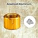 BZGREEN 2 Pack Thread Protector for 5/8 * 24 - Aluminum, Mulitiple Color Options (Gold)