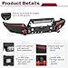SUORTO Front & Rear Bumper Compatible with 1999-2004 Jeep 2nd Gen Grand Cherokee WJ Off-road Bumper Equipped with 2