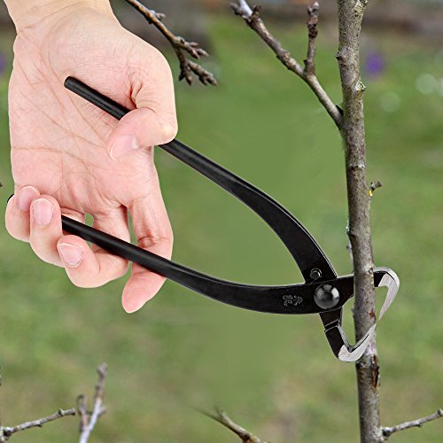 Fdit Professionelle Gartenschere Bonsai Werkzeuge Baumschere Pflanzenschere Trunk Splitter Mangan Stahllegierung Gartenarbeit mit Ergonomischen Griff