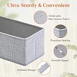 Lifewit 12 Pack Drawer Organiser for Baby Clothes, Collapisble Fabric Chest of Draw Dividers Nursery Closet, Dresser, Bedroom, Foldable Cube Boxes, Pants, Underwear Organization - Image 6