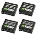 Wasabi Power Battery for GoPro HERO4 and GoPro AHDBT-401 (4-Pack)