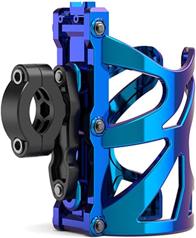 Water Cup Holder, Lightweight ABS Cup Cage with Screws and Tool Drink Cages for Outdoor Activities Motorcycle Cyclin (Blue)