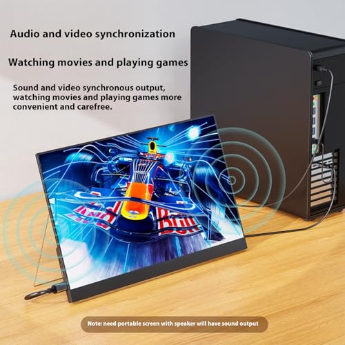 Câble DP USB C pour moniteur mobile et configuration de jeu nomade en 4K - 5