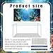 Dtekoj 24X12IN Blue Sea Floor Aquarium Background, Natural Underwater World 3D Effect Fish Tank Decorations Background, Art Terrarium Background with 8 EVA Double-Sided Tape