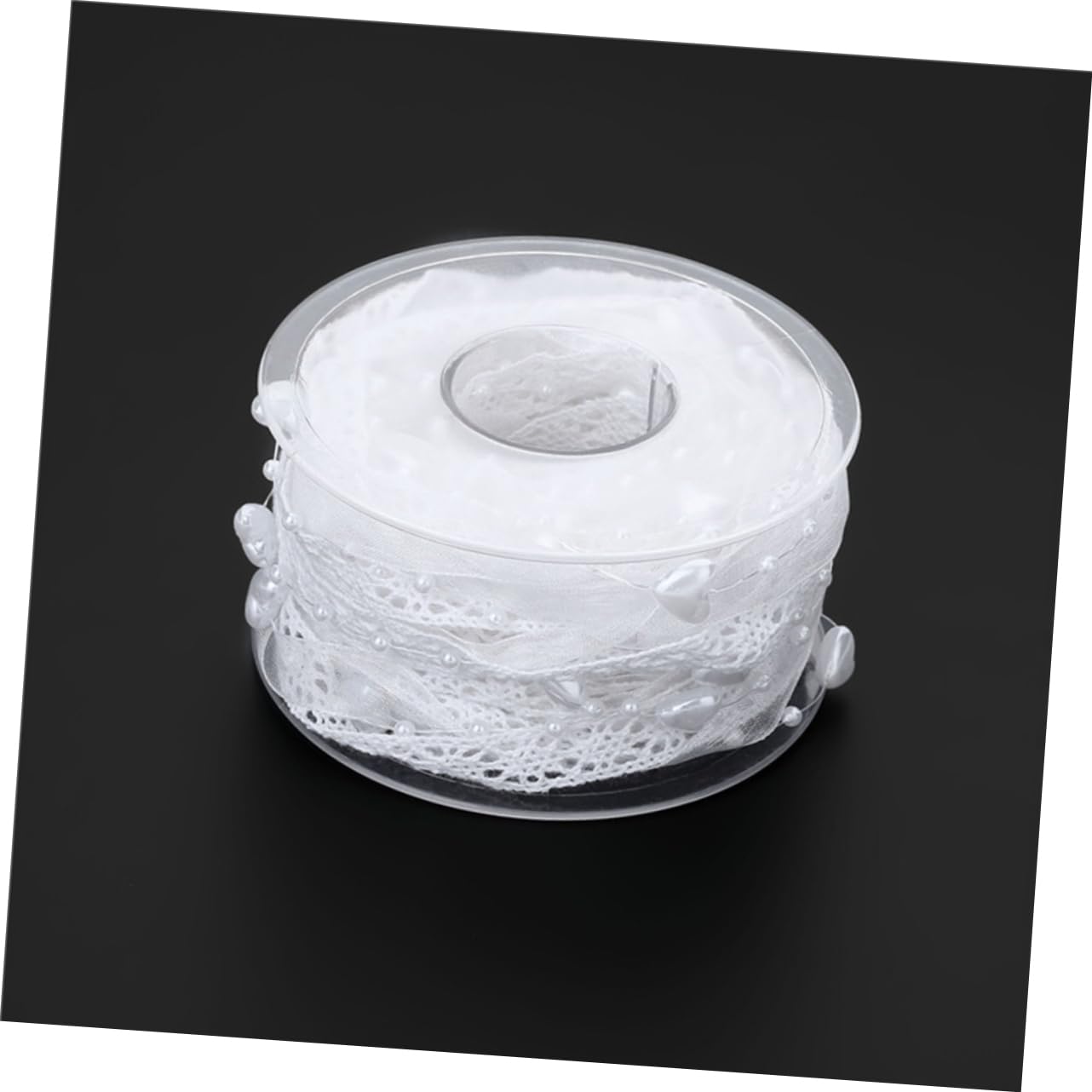Uonlytech 3 Stück 5 Spitzengewebe Hochzeit Schleife Partydekorationen hübsches Band Brautduschendekorationen geschenkband Partydekoration Handwerk Wickelband Weiß