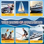 Marine Fiberglass Repair Kit for Boats, Quadence Gel Coat Repair kit for Boats, Fiberglass Repair Kit, Waterproof Epoxy Filler for Kayaks Sailboats Fix Holes, Chips, Deep Cracks, Scratches-Color Match - Image 5