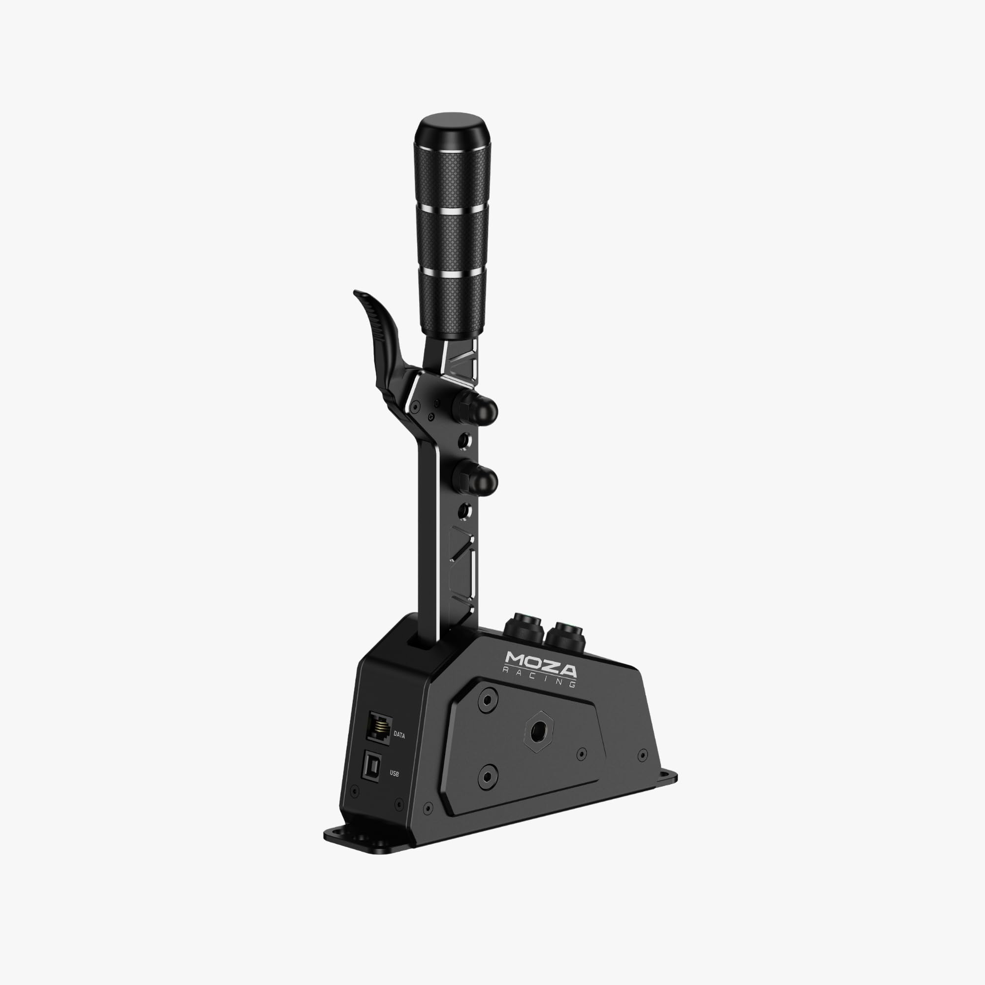 MOZA SGP Sequential Shifter PC, Sequentieller Schalthebel aus Metall Gaming | Präziser Sim Racing Schalthebel mit Hall Sensor RGB-Tasten, einstellbarem Widerstand und Aluminium-Stahl-Konstruktion Schwarz