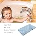 Nonslip Bathtub Mat Extra Soft TPE Bath Mat for Kids, Machine Washable Bathroom Shower Mat, Smooth/Non-Textured Tubs Only, 30L x 17W Inch (Blue)