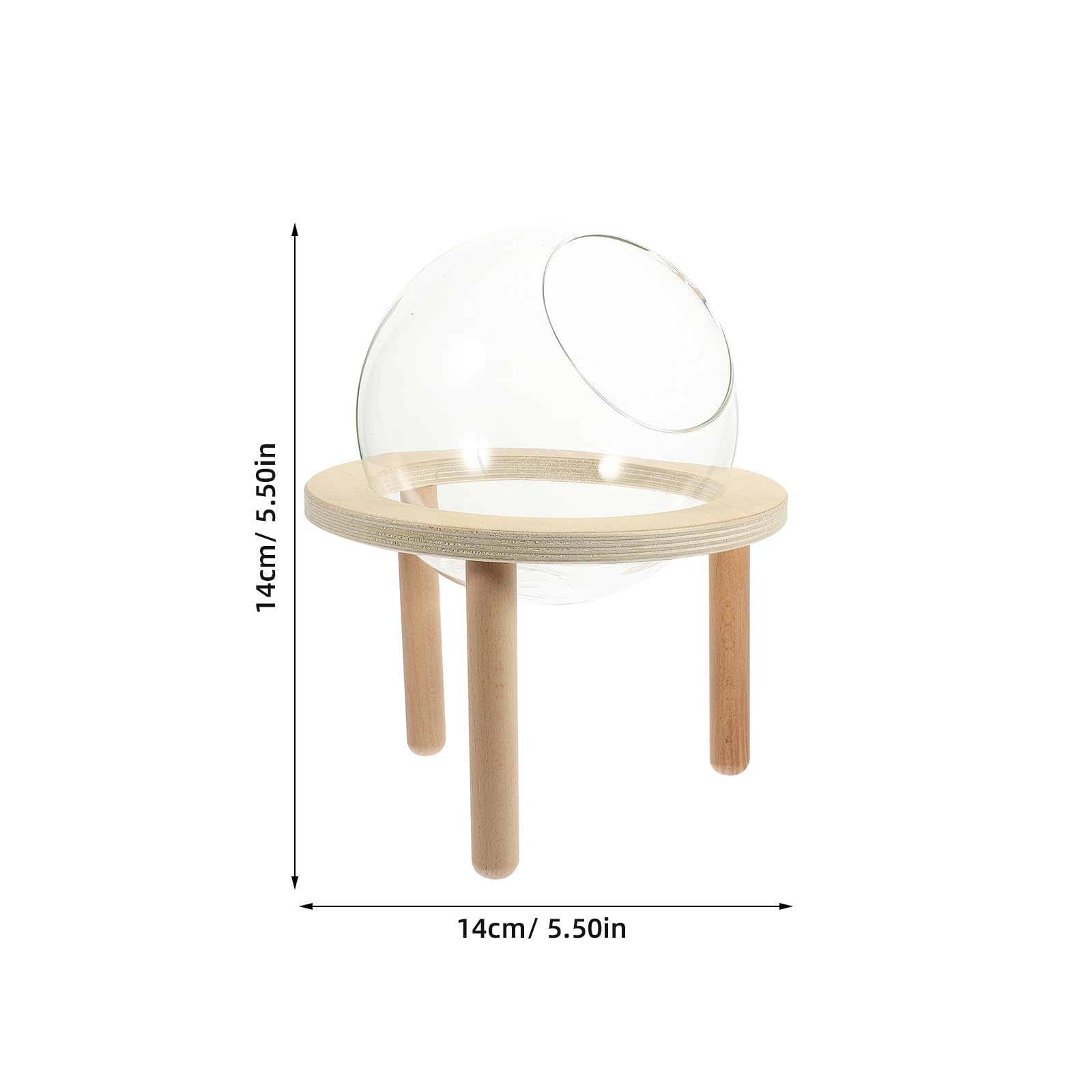 IMIKEYA Transparente Modisches Badezimmeraccessoire Hamsterbadewanne aus Glas und Robust und Kompakt zum Baden und Sandbad für Kleines Haustier im