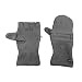 Multi Mitt Fingerless Gloves With Adjustable Top & Cell Phone Pocket - Gray