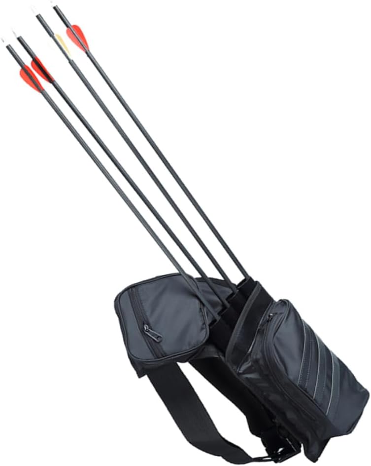 Kisangel Arrow Holder for Archery Outdoor Hunting Pouch Large Capacity Waist Bag for Arrow Hanging Arrow