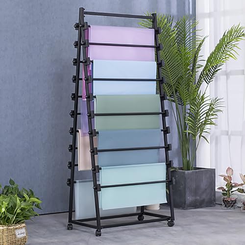 Étagère de rangement mobile en tissu pour optimiser un petit dressing