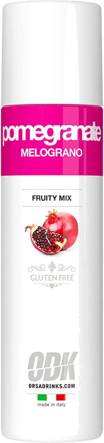ODK Pomegranite Puree Infused Fruit Syrup - Cocktails, Cooking, Baking and Desserts - 75cl