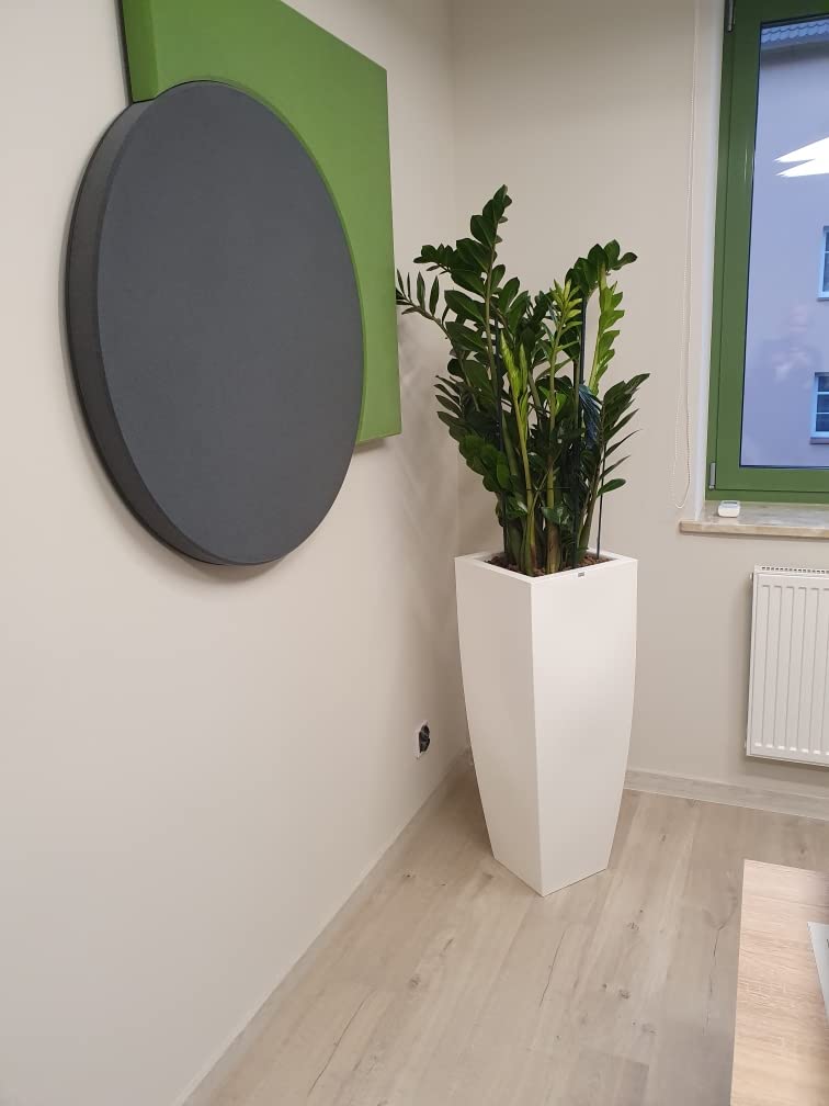 Pot Juno, Hauteur 75 cm, Design Intemporel, qualité supérieure, intérieur et extérieur, adapté à Chaque Plante, Blanc