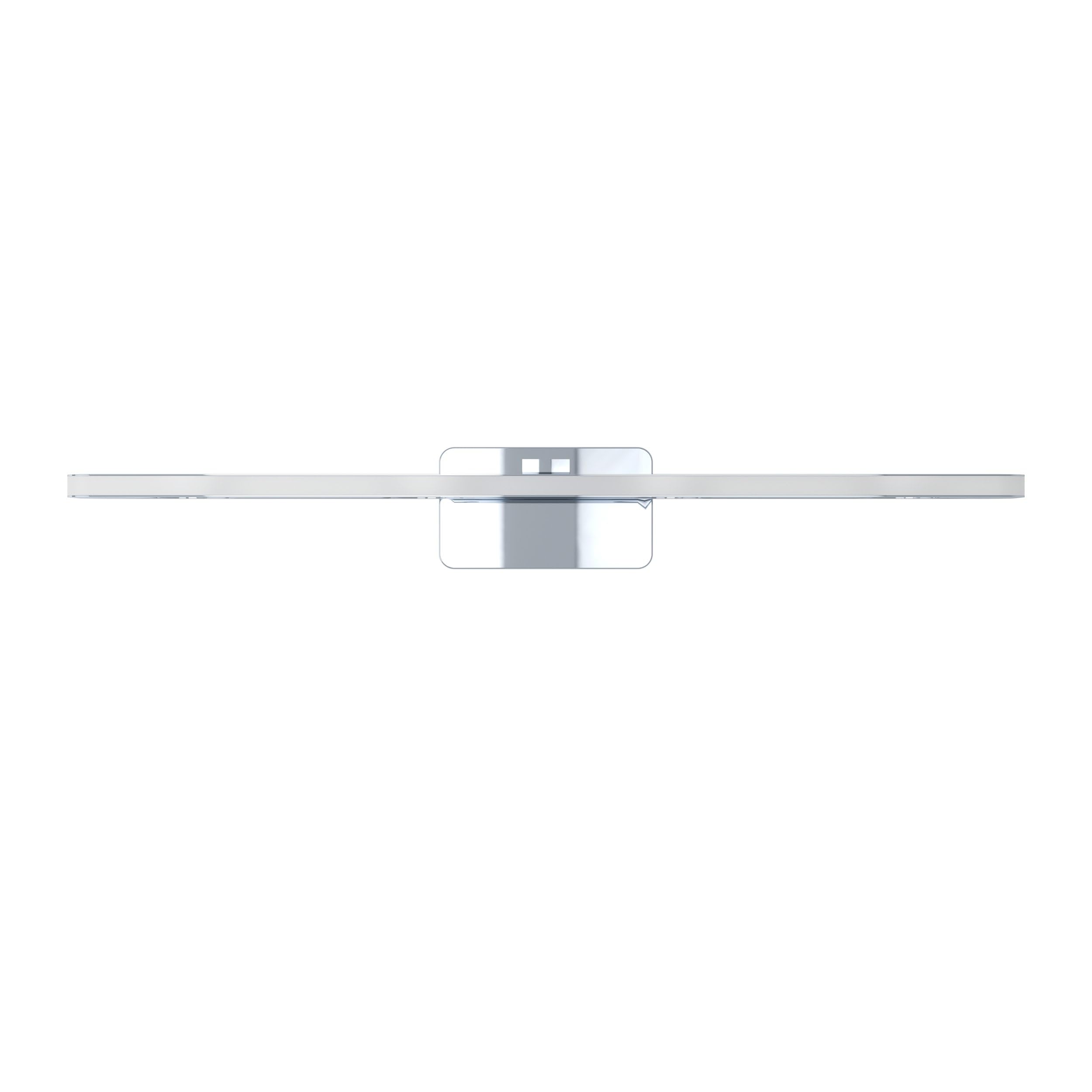 Eglo LED aplique de pared Cabus, lámpara de pared, luz LED para espejo | de metal y plástico satinado, lámpara para baño en cromo, luz LED para zonas húmedas luz cálida, IP44, L 58 cm