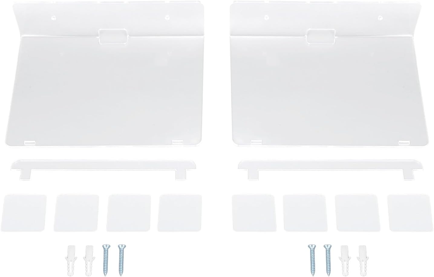 Acrylic Floating Shelf, 2 Pack Wall Mount Shelf for Speaker Monitor Living Room Wall Decor, 7.9x5.9