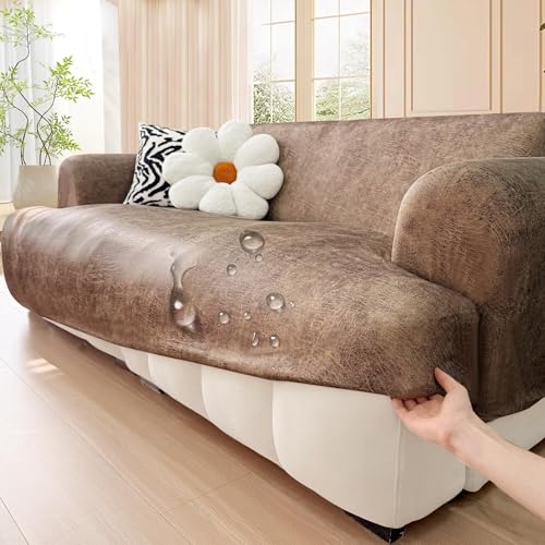 Waterproof Faux Leather Sofa Cover