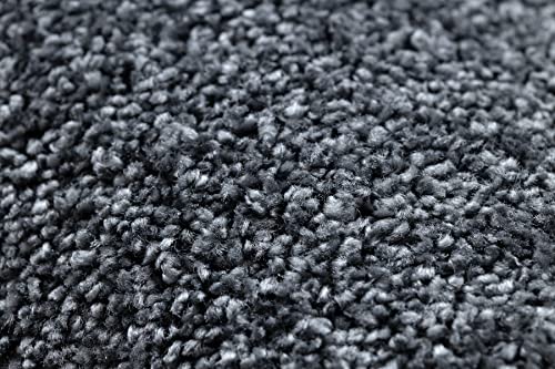 Alfombra para pasillo gris Santa FE antimanchas cocina y entrada 50x150 cm 6