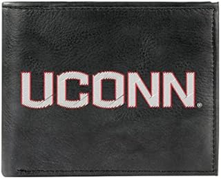 NCAA Rico Industries Embroidered Leather Billfold Wallet, Connecticut Huskies