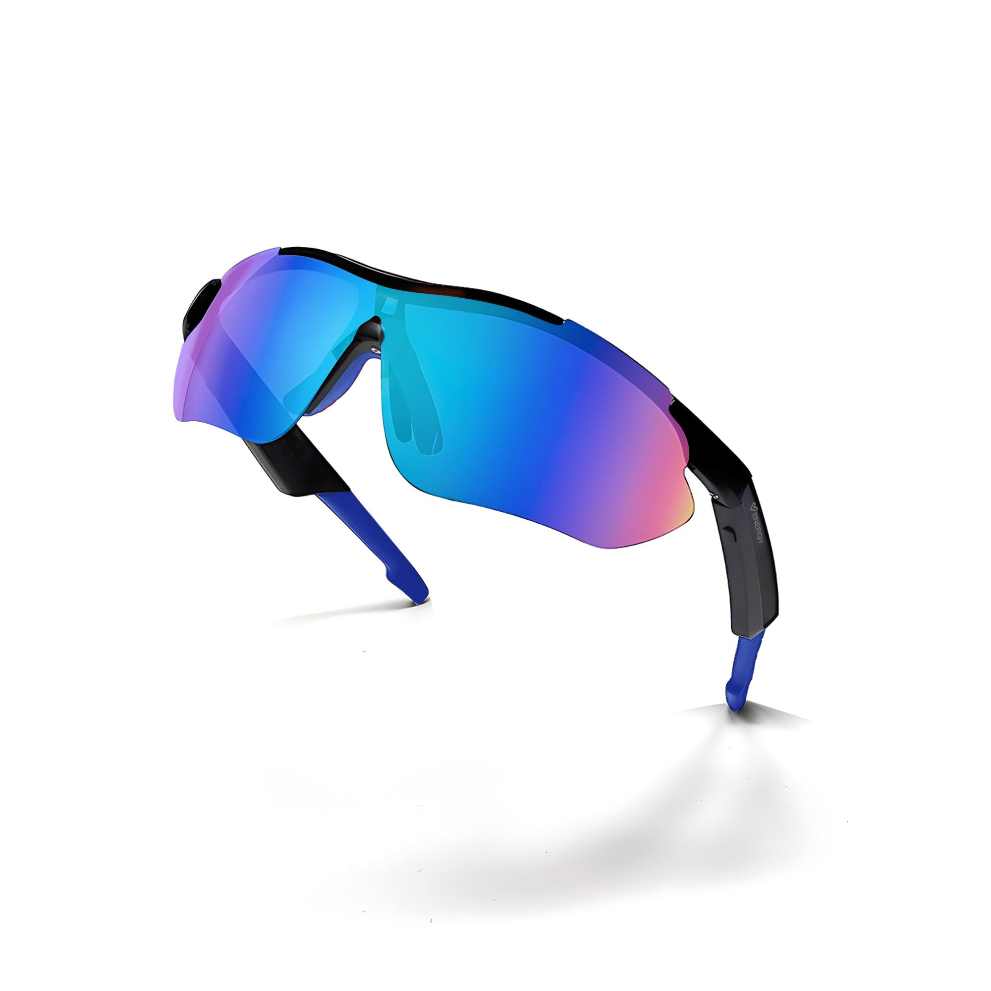 Energy Sistem Brille mit Bluetooth-Verbindung, polarisierte blaue Gläser mit UV400+-Schutz, integriertes Mikrofon und IPX5-zertifiziert