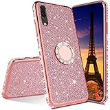 ISADENSER Compatible with P20 Lite Case Ultra-Slim Scratch-Resistant Glitter Bling Diamond Luxury...