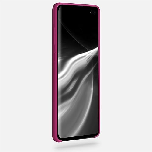 Miniatura 10 de kwmobile Funda de silicona TPU compatible con Samsung Galaxy S10 Plus  S10+ - Funda delgada para teléfono con acabado suave - Gris verde