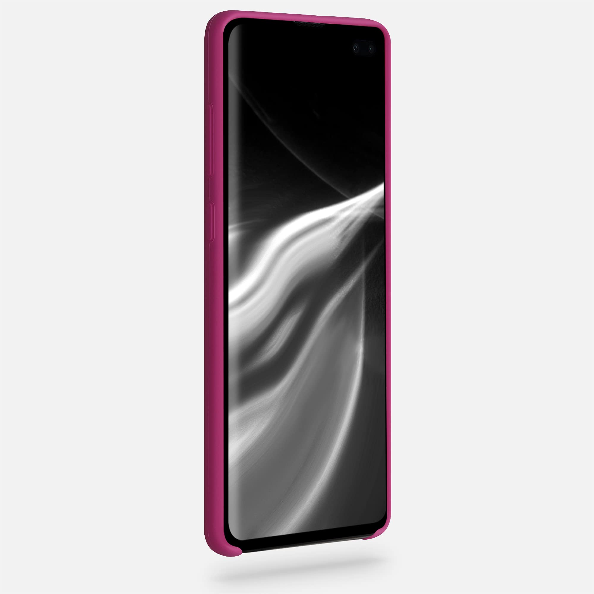 kwmobile Housse Compatible avec Samsung Galaxy S21 Coque - Housse de téléphone Protection Souple en TPU Silicone - Rose Framboise - 2