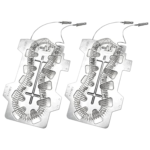 2 PACK DC47-00019A Dryer Heating Element Replacement Part Samsung Dryers ReplacesReplaces DC47-00019A DV45H7000EW/A2 DV40J3000EW/A2 DV42H5000EW/A3 DVE50M7450W/A3 DV42H5200EW/A3 DV48H7400EW/A2-Sikawai