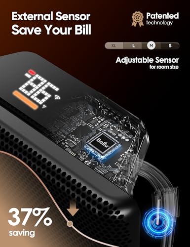 Image of Ballu Convection Panel Space Heater,Whole Room Heater for Indoor Use Large Room with LED Display Remote,Wifi App,Portable Standing Wall Mount,Electric Heaters for Bedroom,Living room,Work with Alexa