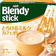 Blendy Stick Cafe Au Lait Mellow Milk 27Pieces 10.6oz 2Pcs Japanese Stick Coffee Ninjapo