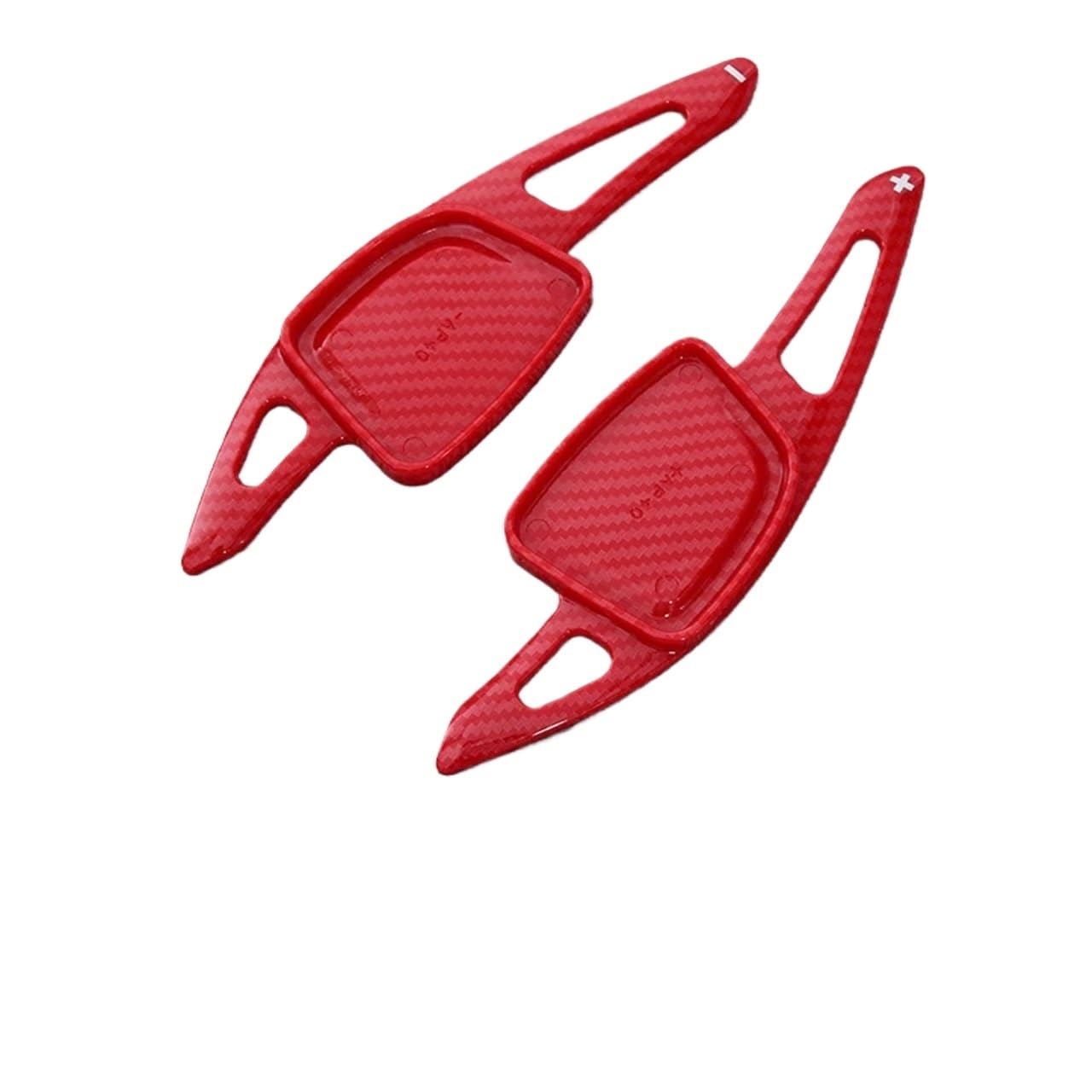 Gmzqsn Red Carbon Fiber Red Semi-Auto Shift Paddle For Audi For A3 For A4l For A5 For A6l For A7 For A8 For S4 For S6 For S7 For S8 For Q6, Steering Shifter