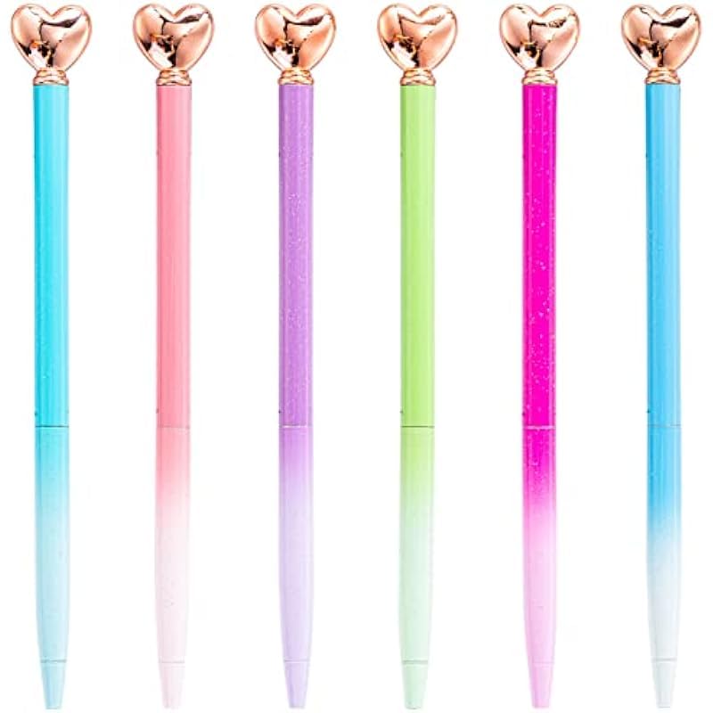 Stylo à bille cœur 0,5 mm à séchage rapide anti-bavure pour écriture fine