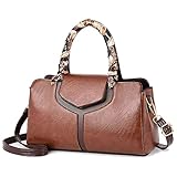 Design: chiusura superiore con cerniera. Decorato con maniglie superiori sono molto comodi per il trasporto. Dettagliato con hardware color oro di alta qualità, cerniere, borchie a fondo piatto. Può essere utilizzata come borsa da donna, borsa quotidiana, borsa a tracolla, borsa con manico superiore, borsa da lavoro, ecc.