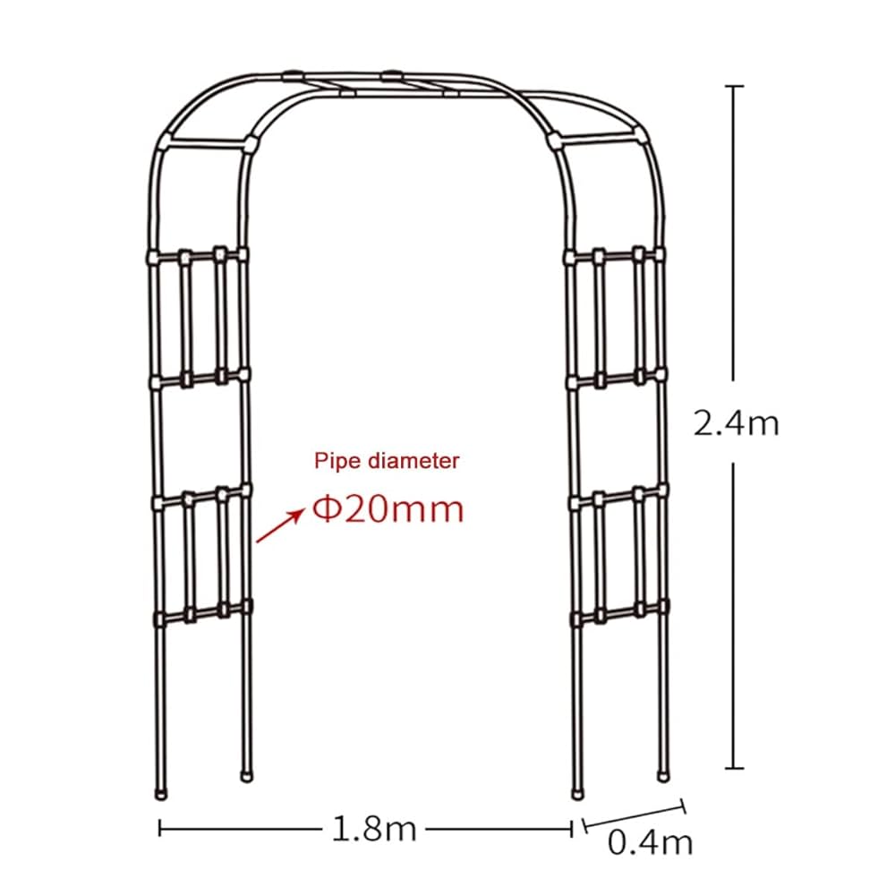 バラアーチ♡間口88cm✖️奥行40cm✖️高さ210cm バラアーチ♡間口88cm✖️奥行40cm✖️高さ210cm